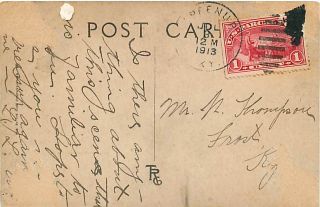 KY Greenup Harrison Street mailed 1913 Early T58933