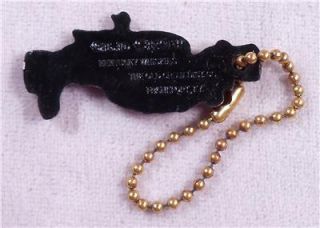 Vintage Old Crow Whiskey Advertising Figural Key Chain