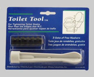 Ginsey Toilet Seat Tool Kit for Removing and Tightening