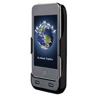 iPod touch in GPS Cradle