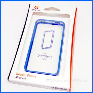 New Griffin Reveal Frame iPhone 4 Bumper Case Blue