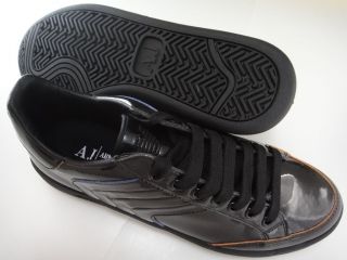 Armani Jeans Mens QM503 Black Designer Casual Fashion Sneakers Shoes