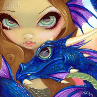 Fairy Face 166 Jasmine Becket Griffith Big Eye Fantasy Dragon Signed