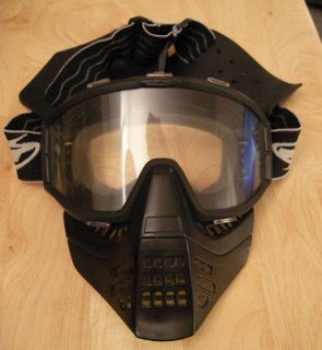  JT Racing 1985 Whipper Snapper Paintball Mask, All Black W/Strap