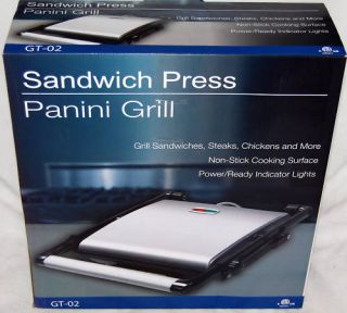 Brand New in Box ETL GT 02 Sandwich Press Panini Grill
