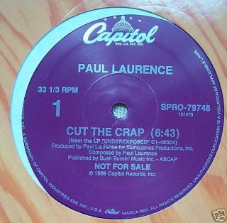paul laurence cut the crap 12 promo usa pressing from