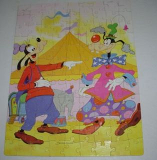 Vintage Disney Goofy Clown Puzzle 100 Pieces Complete
