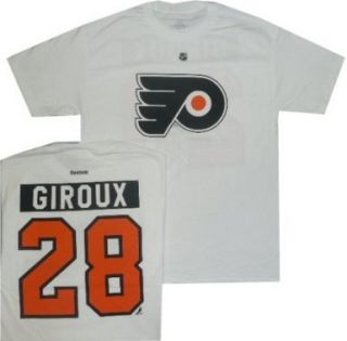 Philadelphia Flyers Claude Giroux White Name and Number Jersey T Shirt