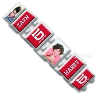 Official 1D One Direction White Expandable Bracelet Wrist Band Gift