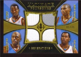 Kevin Durant Russell Westbrook 08 09 Ultimate Jersey RC 1 35