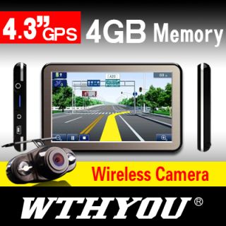 W403C Car GPS Navigation System Wireless Reversing Camera AV in