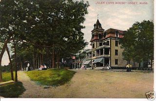 Glen Cove House in Early Onset MA Postcard