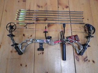  PSE Brute X MP Camo Compound Bow Package RH 50 60# With Arrows