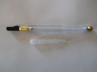 ACRYLIC PENCIL STYLE GLASS CUTTER WITH OIL FILLER/NEW IN PACKAGE/FREE