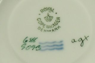 Royal Copenhagen Brown Rose Demitasse Cup Saucer 688 9093