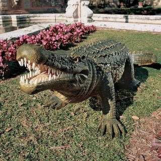  ft Alligator Sculpture Home Garden Pond Crocodile Grande