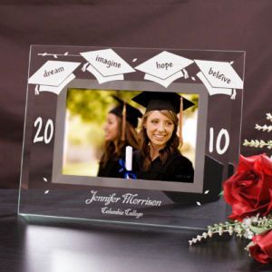 Personalized Engraved Graduation Glass Picture Frame