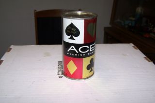 Ace Premium Beer 12oz Steel Beer Can Always Ace High Sioux City Iowa