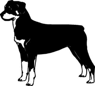 Rottweiler Dog Graphic Sticker Decal
