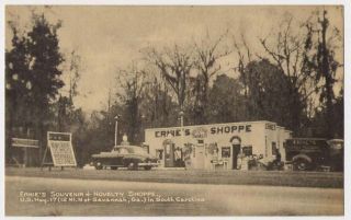 1940 Bet Savannah GA Hardeeville SC Old Gas Station Pumps Ernies