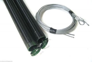 Garage Door Extension Springs with Cables 7 High Door Pair or Single