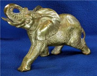 Vintage Brass Elephant Figurine from John Waynes Hatari