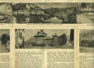 The Baths of Glenwood Springs 1920s Colorado Brochure Hot Mineral