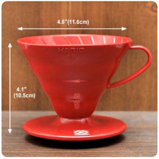 Hario V60 02 Hand Drip Set Coffee Dripper Red Filter Espresso Maker