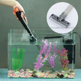  Operated Aquarium Fish Tank Water Siphon Gravel Cleaner Algae Remover