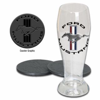ford mustang pilsner gift set beer glass set raise your glass to the