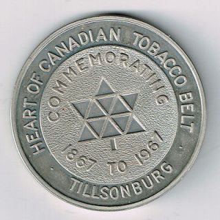 TD 4) TILLSONBURG ONTARIO 1867 1967 CENTENNIAL MEDAL