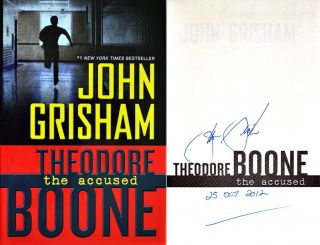 John Grisham~SIGNED & DATED~Theodore Boone Kid Lawyer, The Accused