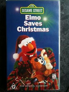 ELMO SAVES CHRISTMAS ~ SESAME STREET ~ VHS VIDEO ~