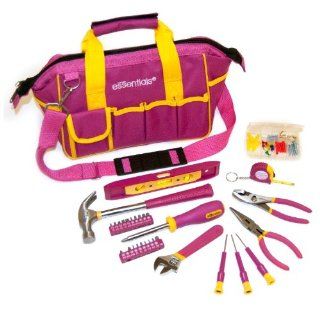 Greatneck 21043 31 Piece Essentials Around The House Tool Set in Pink