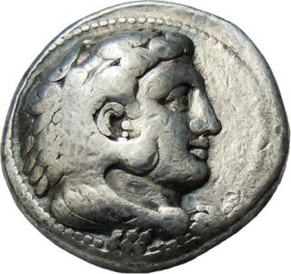  Great Macedon AR Tetradrachm Herakles Zeus Ancient Greek Coin