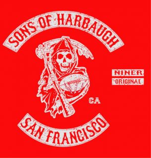 Sons of Harbaugh San Francisco Jim 49ers T Shirt XXL