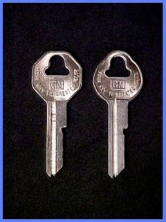 GM Key Blanks Rare OEM Keys For Vintage GM Cars & Trucks 1940   1966