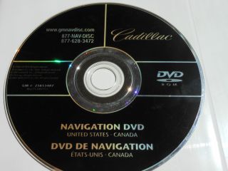 GM Cadillac Navigation Disc DVD 25853487 86271 60V712