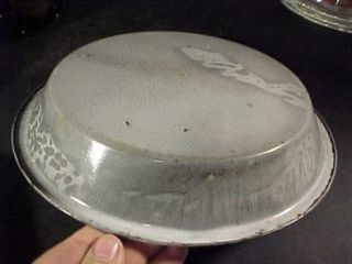 Gray Graniteware 10 1 2 Pie Tin