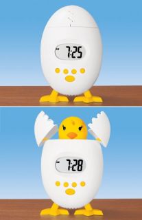 Chick Alarm Clock w/ large digital LCD display and snooze button