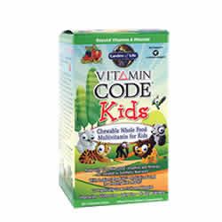 Vitamin Code Kids multivitamin contains ProBiora3 for Kids