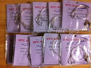 VFC Brand Striper Leader 10 Pack 20 x 20# Copolymer 6 leaders