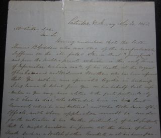 1853 Letter Explosion Steamboat Jenny Lind in California Deaths