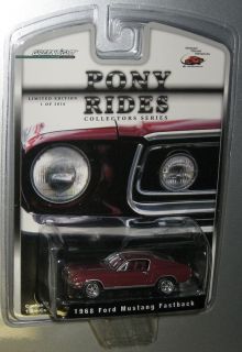 Greenlight Collectibles Pony Rides 68 Ford Mustang Maroon