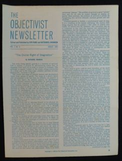 1963 Ayn Rand Objectivist Newsletter 2 8 Alan Greenspan