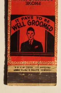 1930s Matchbook Cleaners Harger Gratiot Roseville MI