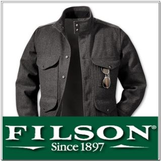 Filson Greenwood Wool Jacket 10202 Charcoal Size Medium