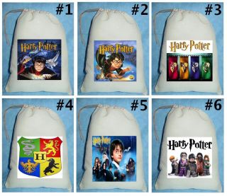 Harry Potter Birthday Party Favor Candy Loot Treat Drawstring Bags