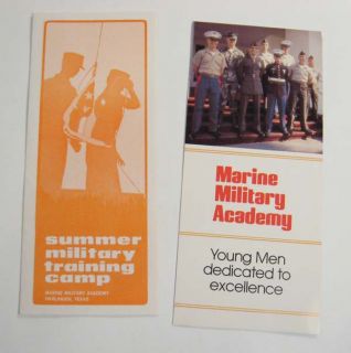 1983 Marine Military Academy Promo PCKG Harlingen TX