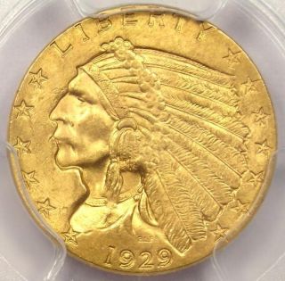  Gold Quarter Eagle $2 50 PCGS MS64 RARE Uncirculated Coin ★